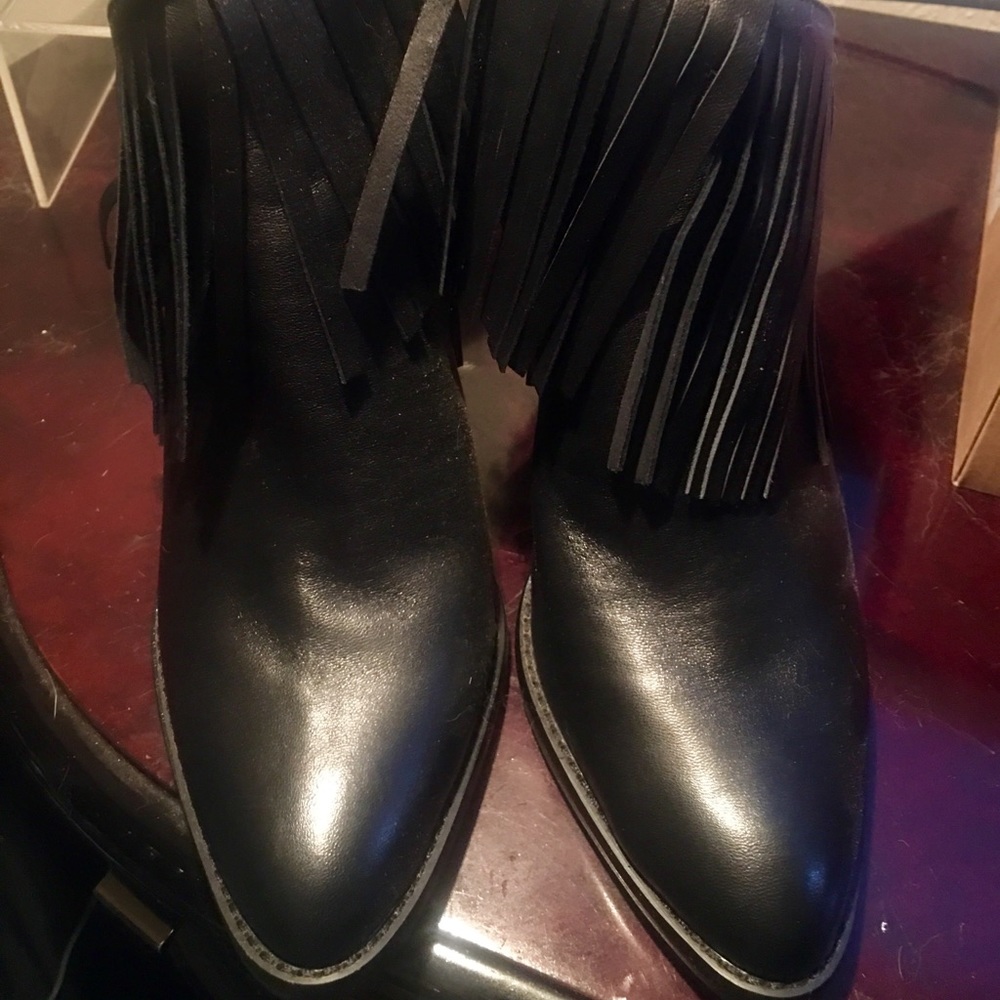 Jessica Simpson fringe booties